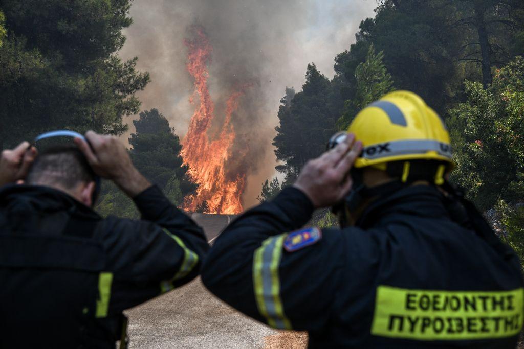 Πύρινη κόλαση στην Εύβοια: Μάχη για την ανάσχεση της φωτιάς σε Πλατάνα και Κοκκάλα – Ανησυχία για τις αναζωπυρώσεις