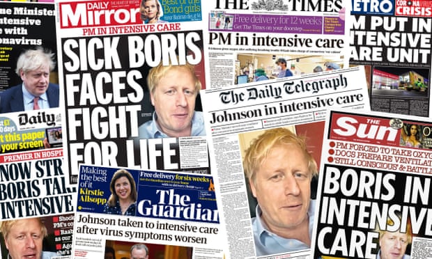 Παγκόσμια ανησυχία για τον Μπόρις Τζόνσον – Τα πρωτοσέλιδα του βρετανικού τύπου
