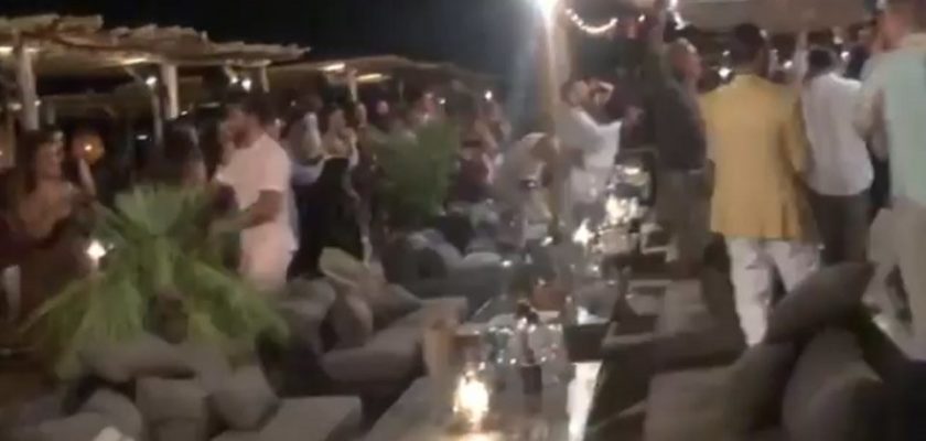 Μύκονος : Αποχαιρετιστήριο «κορόνα πάρτι» σε πασίγνωστο beach bar
