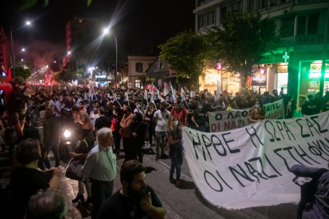Θεσσαλονίκη: Αντιφασιστική πορεία μετά την απόφαση για τη Χρυσή Αυγή