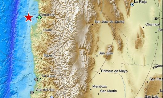 Ισχυρός σεισμός στη Χιλή - 5,8 Ρίχτερ ταρακούνησαν τη χώρα