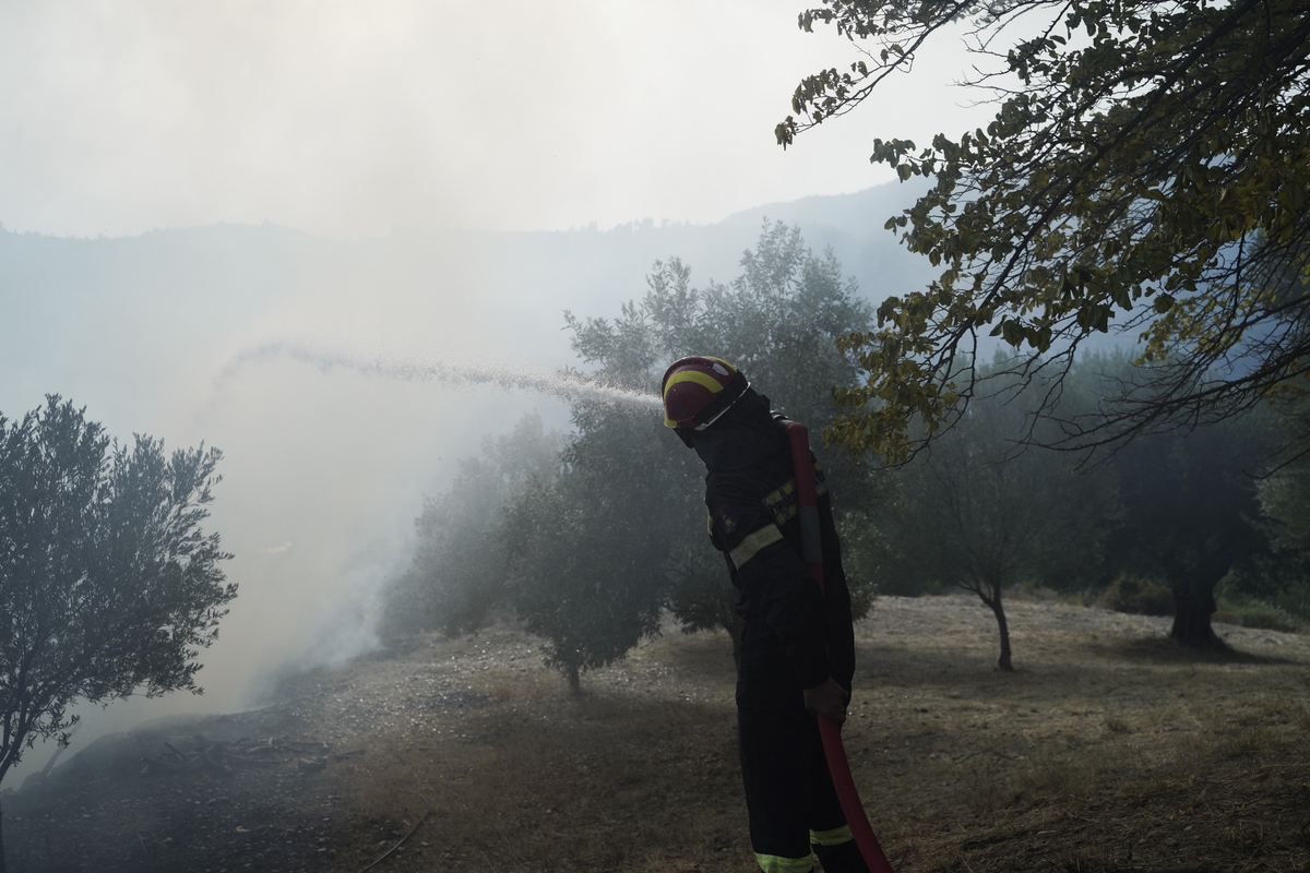 Φωτιά στην Τανάγρα - Προκλήθηκε από κεραυνό
