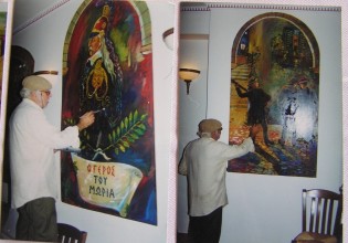 Νεώτερο μνημείο η λαϊκή τέχνη του Γιώργου Σαββάκη στις ταβέρνες της Πλάκας
