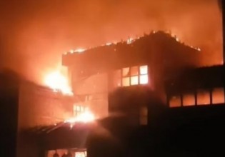 Σέρρες – Ξενοδοχείο έγινε παρανάλωμα του πυρός