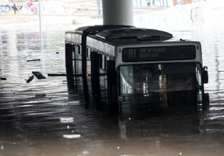 Κακοκαιρία «Μπάλλος« – Η ανακοίνωση της ΟΣΥ για το πλημμυρισμένο λεωφορείο στην Ποσειδώνος