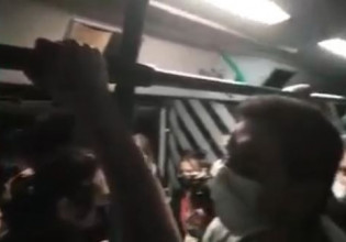 Λέσβος – Φοιτητές στριμωγμένοι σαν σαρδέλες μέσα σε λεωφορείο – Δείτε βίντεο