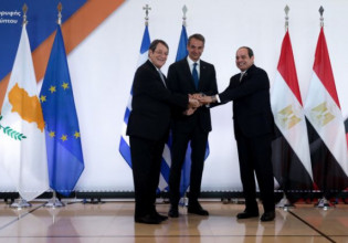 Greece, Cyprus, Egypt send stern message to Turkey at trilateral summit in Athens