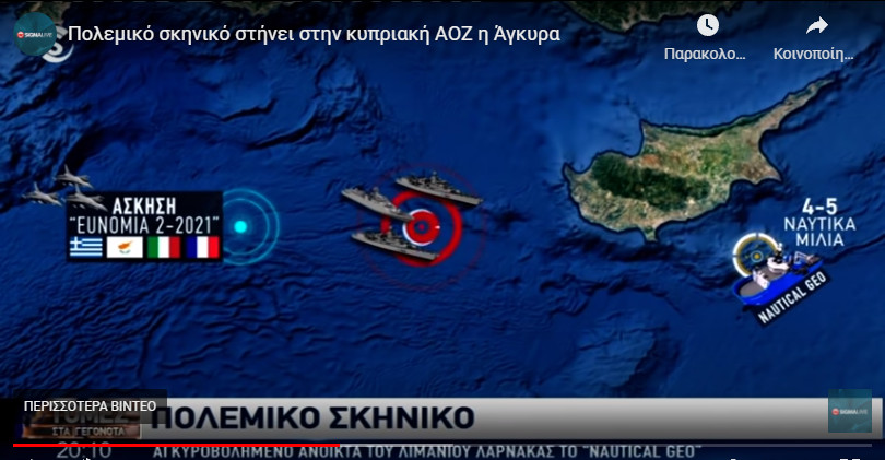 Turkey pushes the envelope in the Eastern Mediterranean sending warships to Cyprus’ EEZ