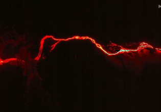 Λα Πάλμα – Δορυφορική απεικόνιση της ροής λάβας του ηφαιστείου