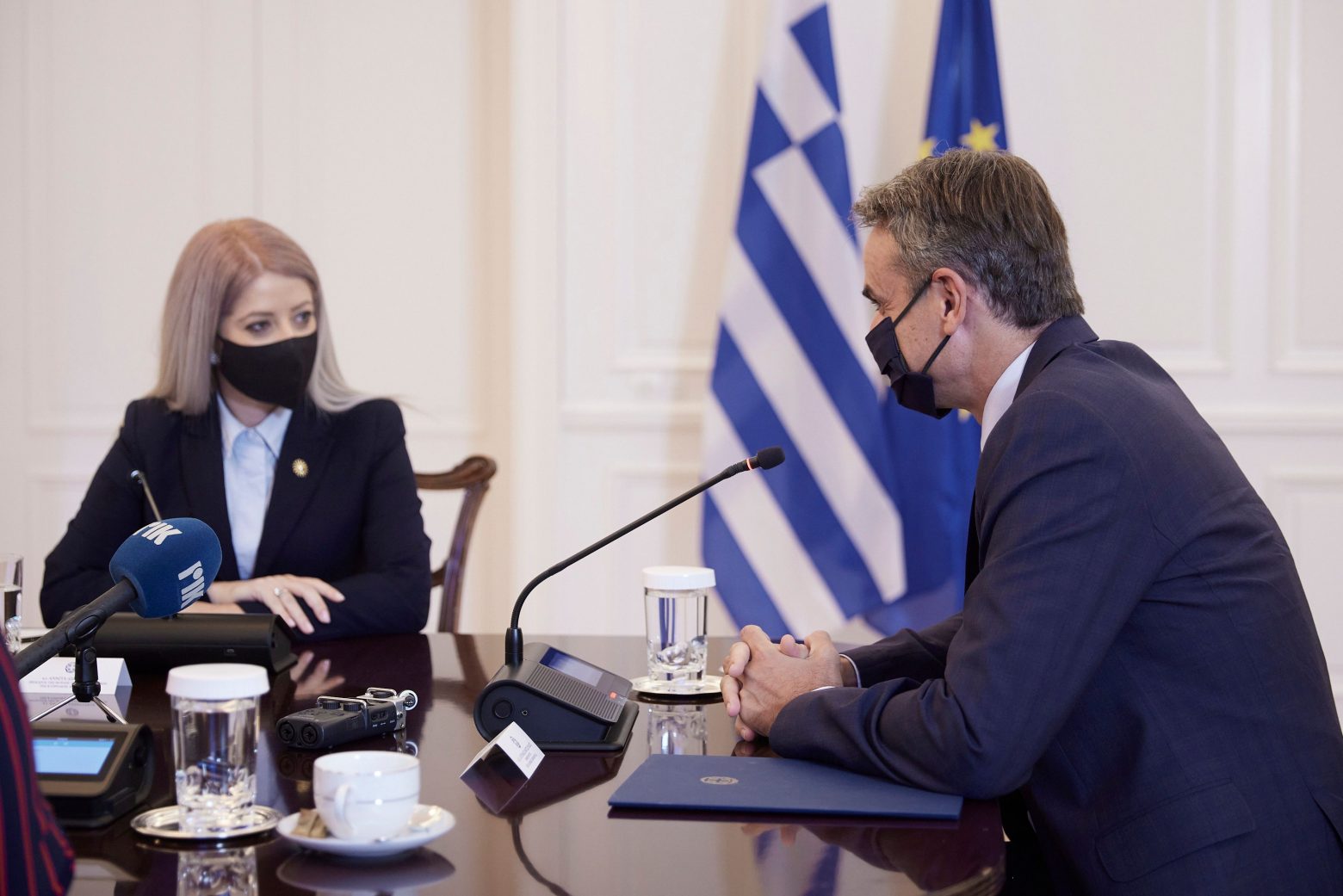 Μητσοτάκης - Ελλάδα και Κύπρος απόλυτα συντονισμένες για να απαντήσουν στις προκλήσεις της Τουρκίας - Συνάντηση με την πρόεδρο της Κυπριακής Βουλής