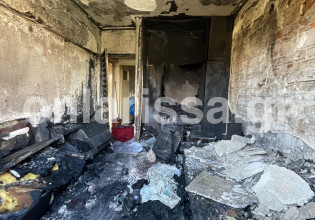 Λάρισα – Τραγικός θάνατος 52χρονου από πυρκαγιά μέσα στο σπίτι του