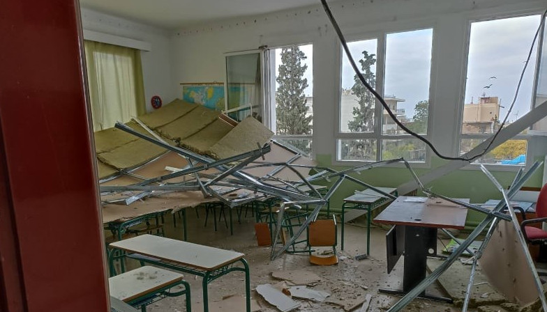 Θεσσαλονίκη - Εισαγγελική παρέμβαση για την οροφή που έπεσε σε δημοτικό σχολείο