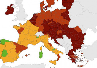 ECDC – Στο «κόκκινο» όλη η Ελλάδα [χάρτες]