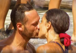 Survivor – Το πρώτο φιλί στο στόμα για Μυριέλλα Κουρεντή και Γιώργο Κατσαούνη