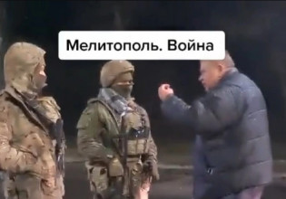Ουκρανία: Ρώσος παππούς που μένει στη Μελιτόπολη τα «χώνει» σε στρατιώτες