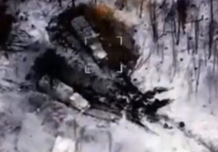 Πόλεμος στην Ουκρανία: Βίντεο με αεροπορική επιδρομή σε ρωσικό σημείο ελέγχου στο δρόμο προς Κίεβο