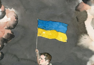 Ουκρανία: O Ζελένσκι εξώφυλλο στο περιοδικό New Yorker – Μόνος του κρατώντας μία σημαία