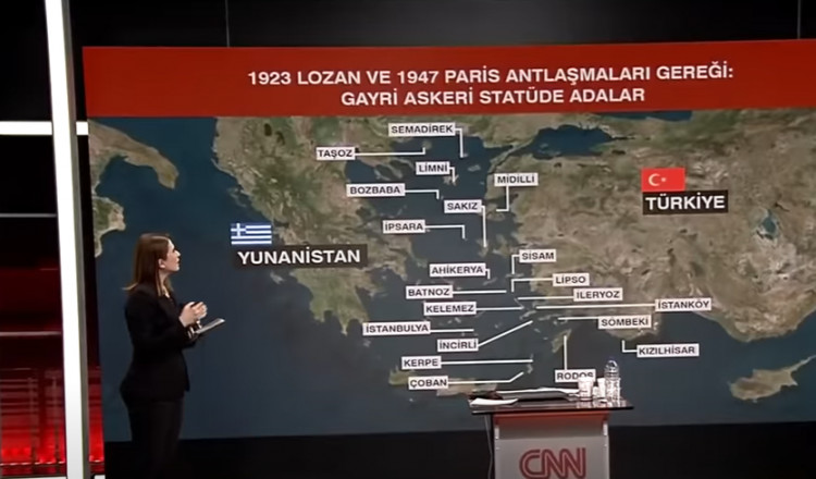 Τουρκία: Χάρτης με διχοτομημένο το Αιγαίο - «Πρέπει με κάποιο τρόπο να πάρουμε τα νησιά μας»