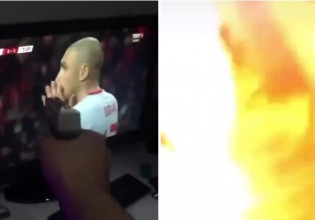 Τούρκος οπαδός πυροβόλησε την τηλεόραση όταν ο Γιλμάζ αστόχησε στο πέναλτι