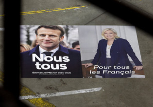 Γαλλία: Νέα δημοσκόπηση βγάζει νικητή τον Μακρόν με 56%