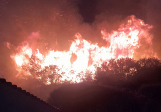 Ηλεία: Μαίνεται ανεξέλεγκτη η φωτιά στο Λιβαδάκι – Ενισχύονται οι πυροσβεστικές δυνάμεις
