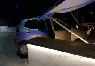 Χανιά: Αυτοκίνητο εισέβαλε σε κατάστημα – Δύο τραυματίες