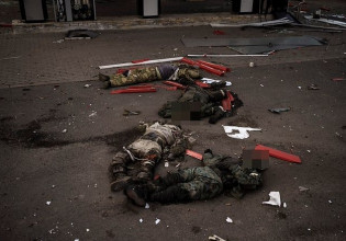 Πόλεμος στην Ουκρανία: Σοκαριστικές εικόνες με νεκρούς στρατιώτες – Σχημάτισαν το «Ζ» με τις σορούς τους