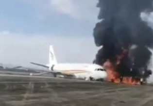 Κίνα: Αεροσκάφος βγαίνει από τον διάδρομο και τυλίγεται στις φλόγες – 40 τραυματίες