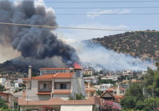 Δήμαρχος Αρτέμιδας για τη φωτιά: Εξετάζουμε το ενδεχόμενο εμπρησμού