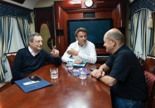 Ουκρανία: Μακρόν, Ντράγκι και Σολτς είναι καθ’ οδόν για το Κίεβο με ειδικό τρένο