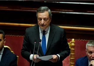 Ιταλία: Ψήφο εμπιστοσύνης ζήτησε ο Μάριο Ντράγκι – Απέρριψε τα αιτήματα Κεντροδεξιάς και Πέντε Αστέρων