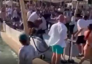 Μύκονος: Άγριο ξύλο σε beach bar του νησιού – Δείτε το απίστευτο βίντεο