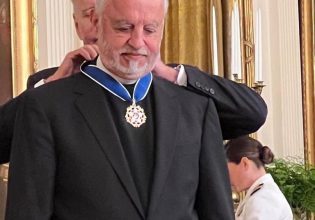 Father Alex Karloutsos presented with Presidential Medal of Freedom by Joe Biden