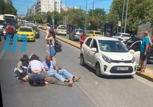 Ατύχημα στη Συγγρού έξω από το μετρό