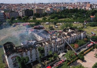 Μπαλουκλί: Νέες εικόνες από τη μάχη των πυροσβεστών να σώσουν το νοσοκομείο στην Κωνσταντινούπολη
