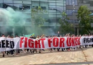 Fight for united: Συγκέντρωση διαμαρτυρίας κατά των Γκλέιζερ έξω από το «Ολντ Τράφορντ»