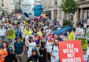 Βρετανία: Mαζικές διαδηλώσεις σε όλη τη χώρα κατά της αύξησης του κόστους ζωής