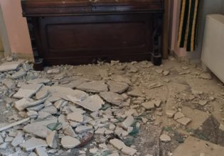Σεισμός στη Σάμο: Κατέρρευσε η οροφή του Δημαρχείου – «Ο Θεός μας φύλαξε» [εικόνες]