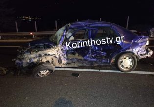 Κόρινθος: Σοβαρό τροχαίο στην εθνική οδό – Οδηγός έπεσε πάνω σε αυτοκίνητο που είχε τρακάρει