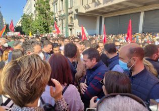 Απεργία: Τσίπρας και Ανδρουλάκης στην πορεία για την απεργία