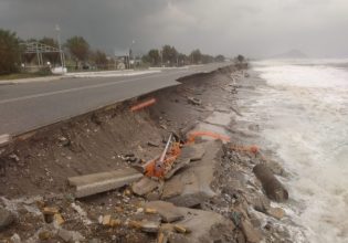 Κακοκαιρία: Διέλυσε τον δρόμο η ισχυρή βροχή – Έκτακτη ανακοίνωση από τον δήμο