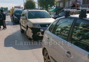 Λαμία: Καραμπόλα τεσσάρων οχημάτων στο κέντρο της πόλης