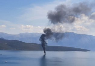 Φωτιά σε θαλαμηγό ανοιχτά της Νικιάνας στη Λευκάδα – Σώο παρελήφθη ένα άτομο