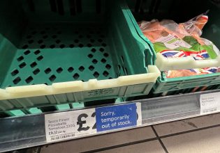 Βρετανία: Συνηθισμένο φαινόμενο οι ελλείψεις των τροφίμων