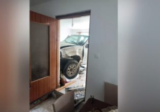 Αυτοκίνητο εισέβαλε σε σαλόνι μονοκατοικίας στην Κρήτη