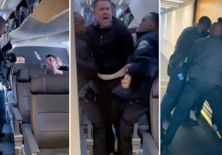 Χάος σε πτήση της American Airlines: Ζήτησε ένα κοκτέιλ και τον έβγαλαν σηκωτό έξω