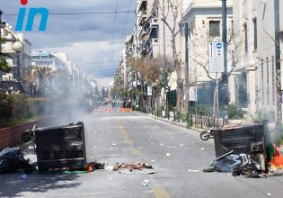 Επεισόδια στην ΑΣΟΕΕ: Πετροπόλεμος, χημικά και κρότου λάμψης – Άνοιξε η Πατησίων