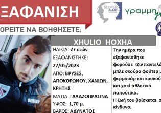 Συναγερμός στην Κρήτη – Εξαφανίστηκε 27χρονος