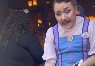 Άνδρας υπάλληλος της Disneyland ντυμένος ως «μαθητευόμενος της Νεράιδας» προκάλεσε αντιδράσεις