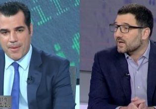 Καβγάς στον τηλεοπτικό αέρα μεταξύ Πλεύρη και Ηλιόπουλου για την επίθεση με γιαούρτι